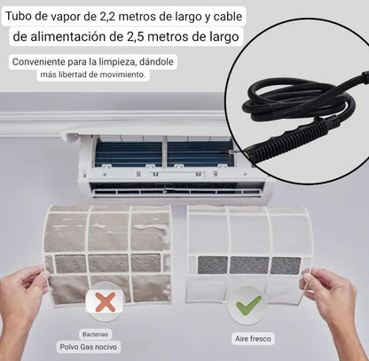 Limpiador A Vapor Presion 2600w Portatil