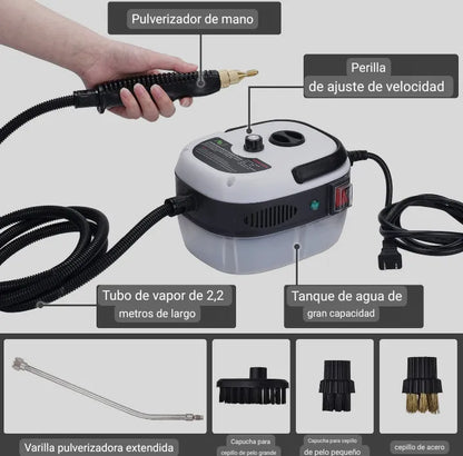 Limpiador A Vapor Presion 2600w Portatil