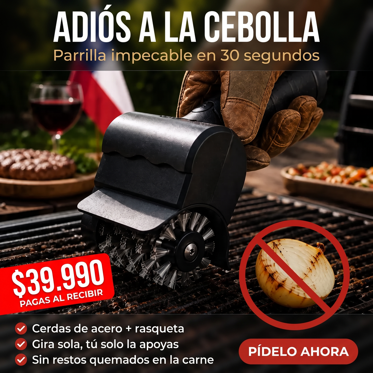 Cepillo Eléctrico para Parrillas